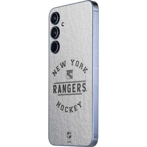 NHL New York Rangers Black Text Galaxy A35 5G Skin